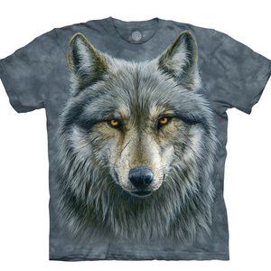 Warrior Wolf Wolves Lone Grey Hairy Dog Animal The Mountain T-Shirt Adult S-3X